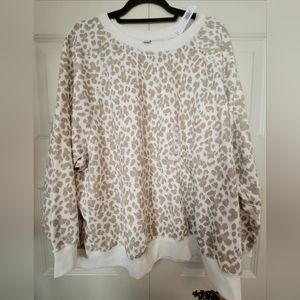 NWT Old Navy Leopard Print sweatshirt 3XL